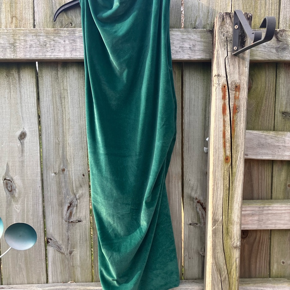 a new day Green Velvet Dress